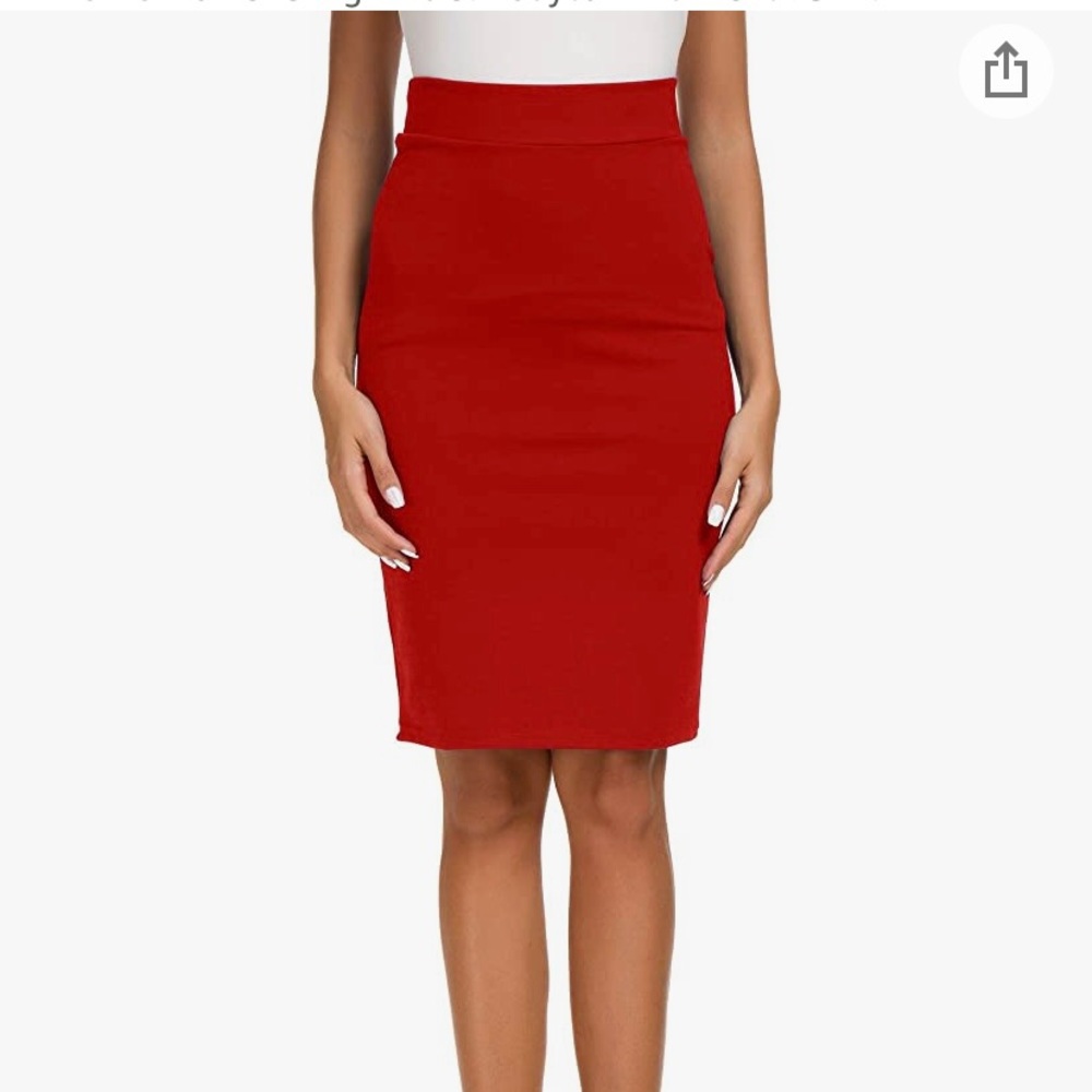 Red Pencil skirt